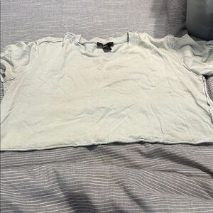 Forever 21 Light Blue Crop Top